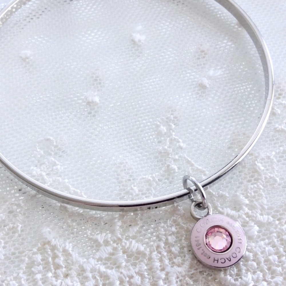 SOLD! Coach Pink Cancer Awareness Bracelet